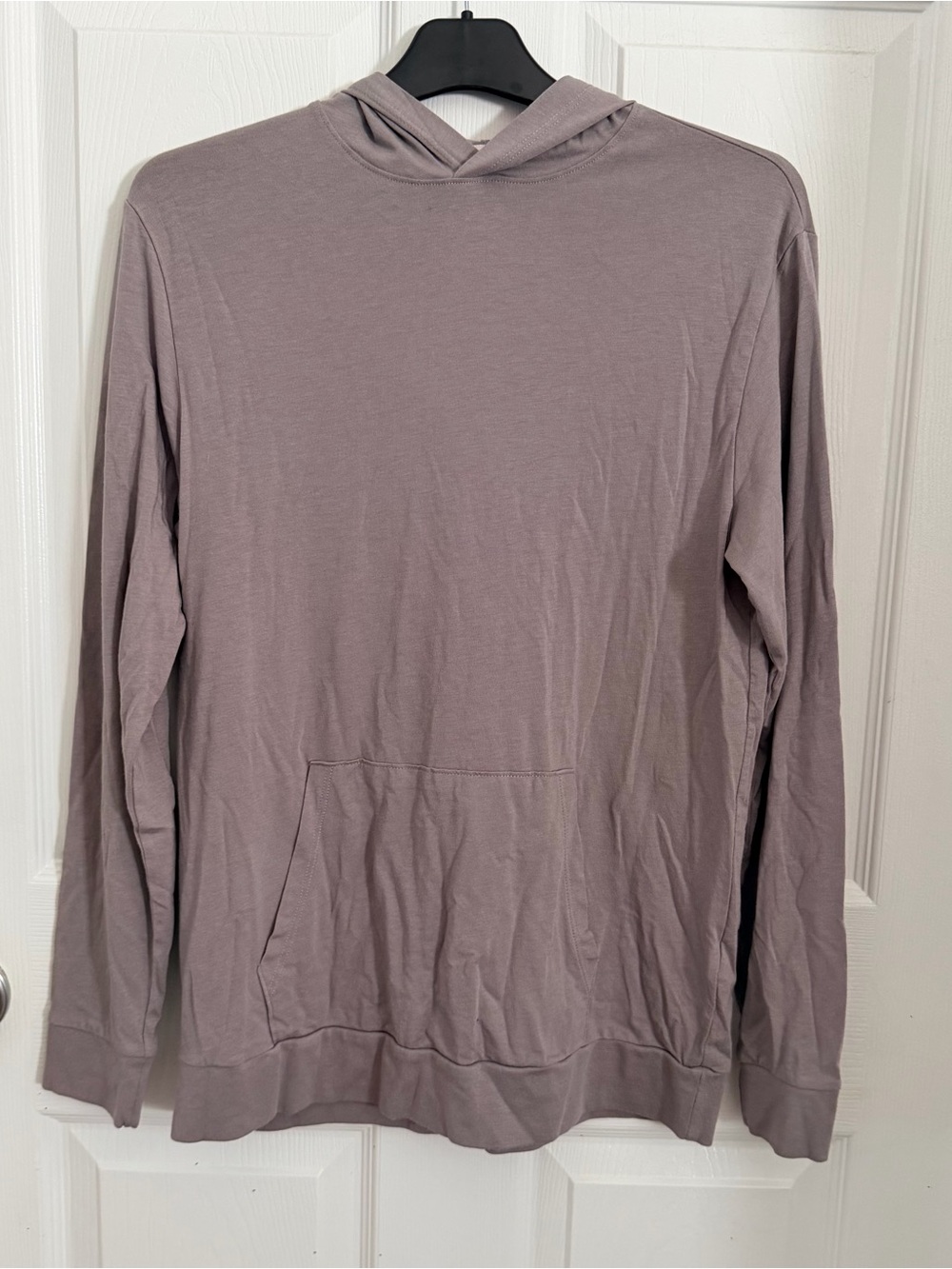 William Rast Light Gray Long-Sleeve Hooded Tee